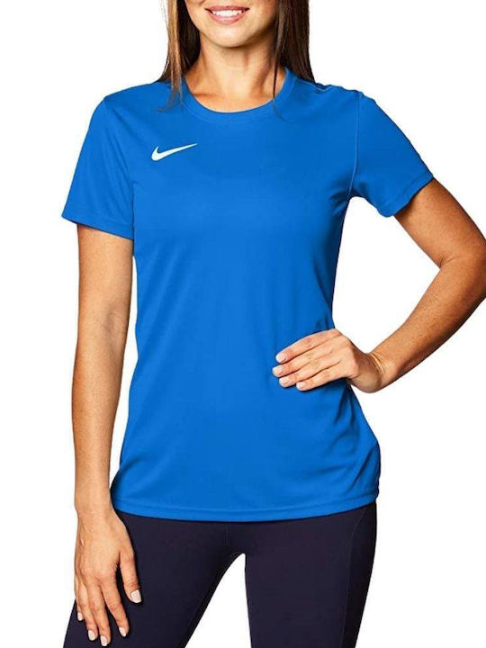 Nike Park VII Γυναικείο T-shirt Dri-Fit Μπλε