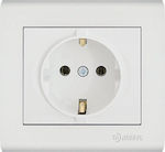 Makel Manolya Single Power Socket White