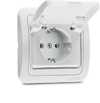 Makel Mimoza Single Power Socket White