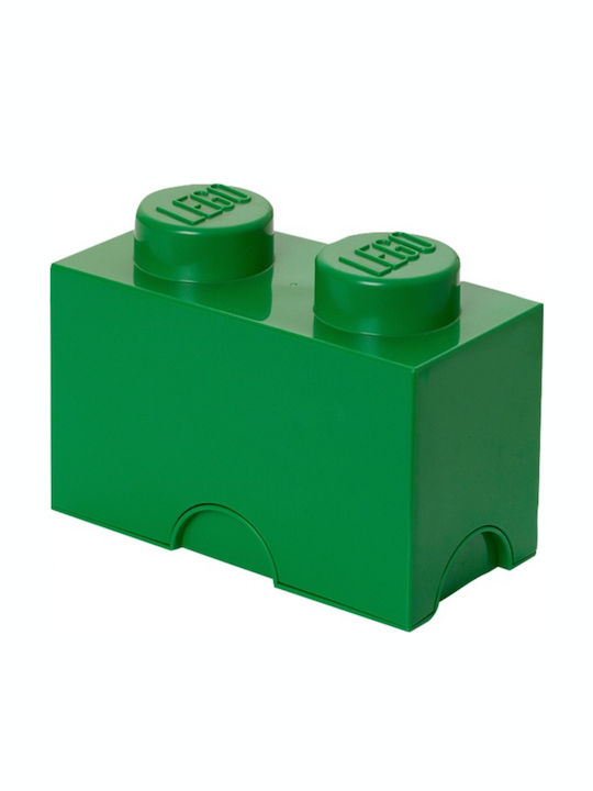 Lego Kids Plastic Toy Storage Box 2-Stud Green ...