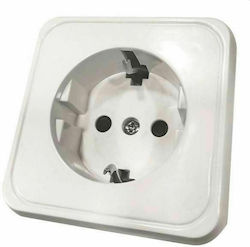 Eurolamp Single Power Socket White