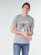 Jack & Jones Ανδρικό T-shirt Light Grey Melange