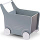 Childhome Παιδικό Κουτί Αποθήκευσης από Ξύλο Wooden Stroller Πράσινο 49x34x43cm