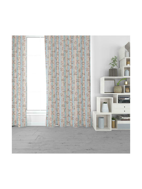 Loneta Kids Rod Pocket Curtain Leitres Vint 901 Multicolour 150x260cm