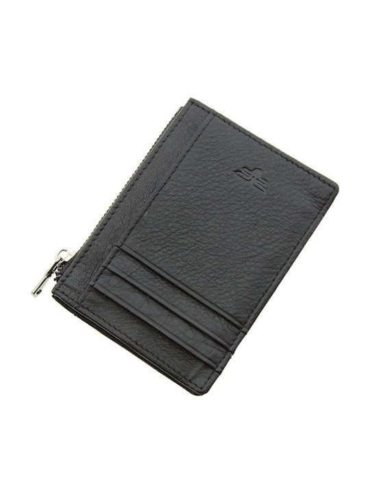 Card holder leather Forest 168-61-Black