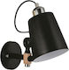 Home Lighting Vintage Lamp Wall with Socket E27 Black 27x13x10cm