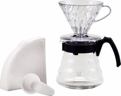 Hario V60 Clever Dripper Διάφανο 170x125x220mm