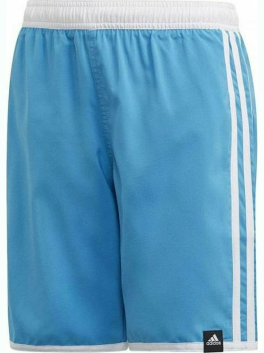 adidas 3-Stripes Kids Swimwear Swim Shorts Light Blue