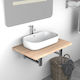 vidaXL Countertop without Sink L60xW40xH16.3cm Oak