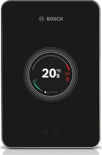 Bosch EasyControl CT 200B Termostat Digital Smart Cu Ecran Tactil Și Wi-Fi Negru Montat Pe Perete