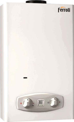 Ferroli Zefiro Eco 11 Wall Mounted LPG Instant Water Heater for Central Installation 21.7kW