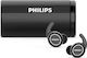 Philips ActionFit ST702 In-ear Bluetooth Handsfree Căști cu Rezistență la Transpirație și Carcasă de Încărcare Negru