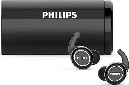 Philips ActionFit ST702 In-ear Bluetooth Handsfree Căști cu Rezistență la Transpirație și Carcasă de Încărcare Negru