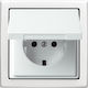 Abb Single Power Socket White