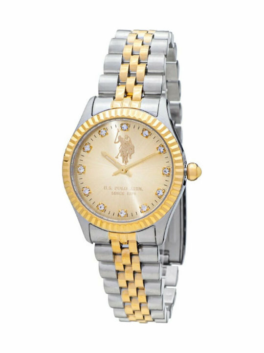 U.S. Polo Assn. Azure Γυναικείο Ρολόι 30mm Μπατ...
