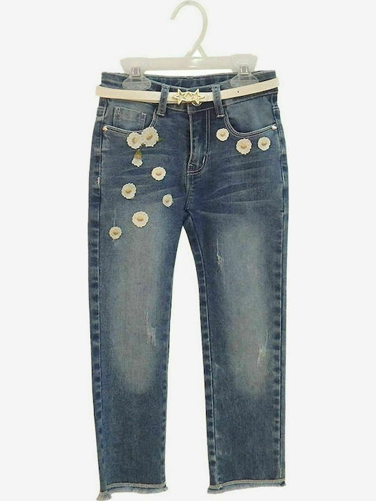 Εβίτα Pantaloni copii din denim Albastru