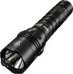 NiteCore Rechargeable Flashlight LED Waterproof IP68 with Maximum Brightness 1800lm P22R 2x CR123