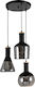 ARlight Pendant Light Three-Light for Socket E27 Black