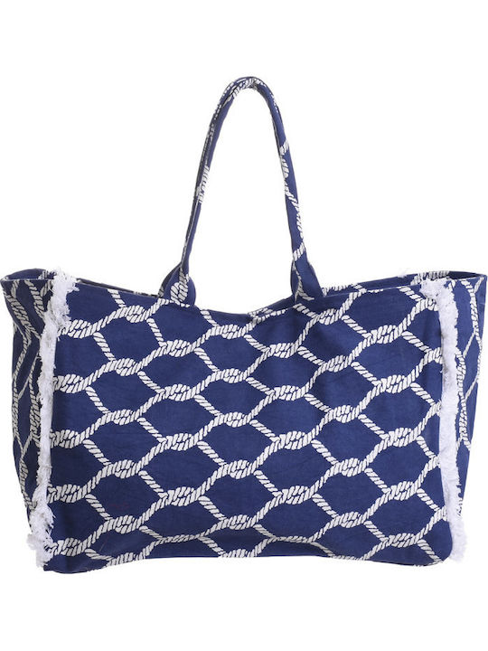 Ble Resort Collection Fabric Beach Bag Blue