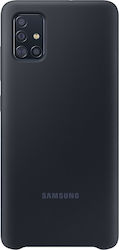 Samsung Silicone Cover Umschlag Rückseite Silikon Schwarz (Galaxy A51) EF-PA515TBEGWW EF-PA515TBEGEU