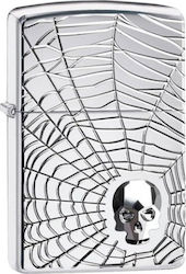 Zippo Armor Ветроустойчив Запалка Пламък Skull ...