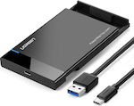 Ugreen Твърд диск кутия 2.5" SATA III с връзка USB 3.1 Type-C