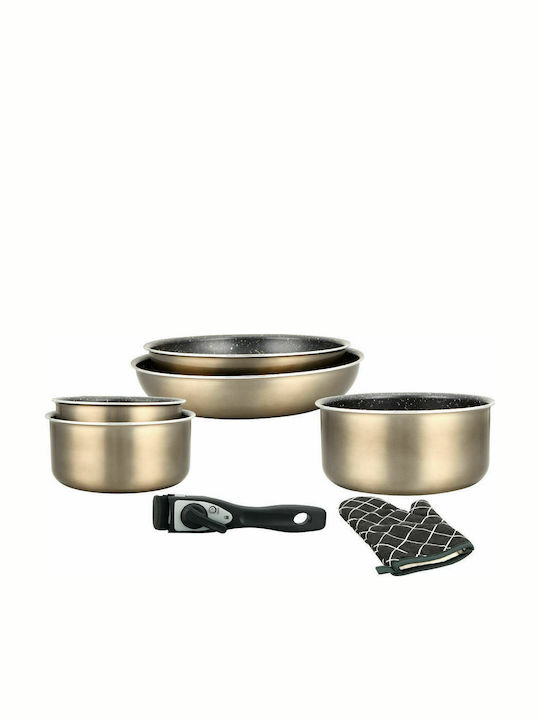 Herzberg Herzberg Cookware Set of Aluminum with...