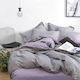 Rythmos Комплект Пухено Куинсайз 220x240бр Riva Сив 3бр