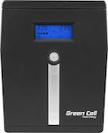 Green Cell Power Proof UPS Line-Interactive 2000VA 1200W με 4 Schuko Πρίζες