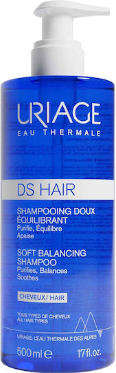 Uriage DS Hair Soft Balancing Σαμπουάν για Ευαίσθητο Τριχωτό κατά της Πιτυρίδας για Όλους τους Τύπους Μαλλιών 500ml
