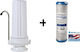 W.F Deluxe Wasserfiltrationssystem Arbeitsplatte mit Ersatzfilter Atlas Filtri CB-AF VOC PLUS 10 SX 0,5 μm