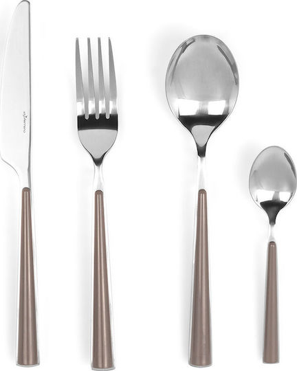 Luigi Ferrero FR-2441CS Besteckset Edelstahl Braun 24Stück
