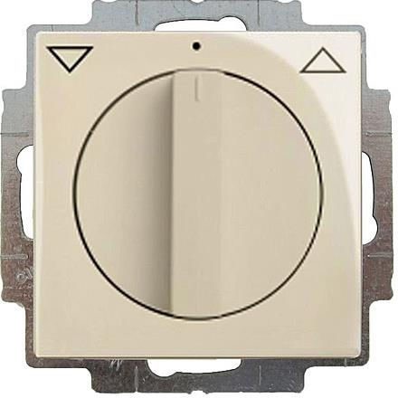 Abb Basic55 Recessed Rotary Switch Rolling Shutters without Frame Ivory Coast