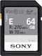 Sony SDXC 64GB Klasse 10 U3 V30 UHS-II