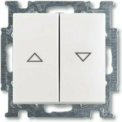 Abb Basic55 Recessed Wall Switch Rolling Shutters One-Way without Frame Ivory Coast