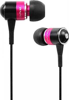 Awei Q3i In-Ear Freihändig Kopfhörer mit Stecker 3.5mm Rosa