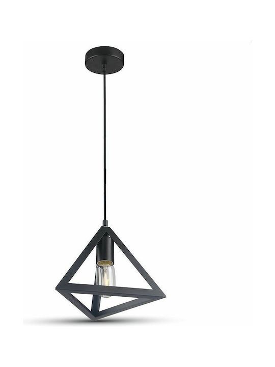 Pendant Light Suspension for Socket E27 Black