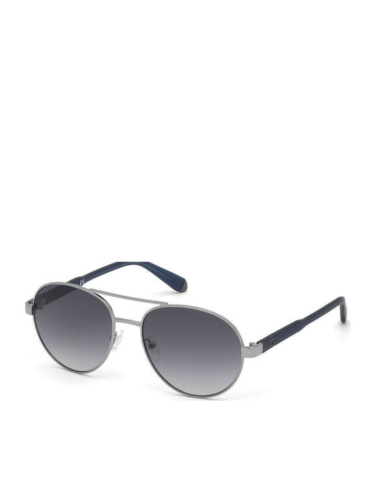 Guess Men's Sunglasses with Grey Metallic Frame and Grey Lenses GU6951 08B