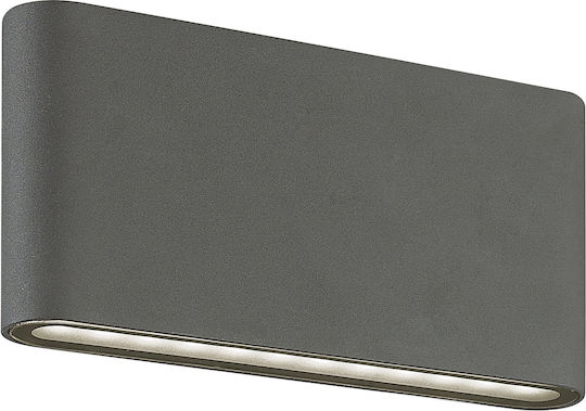 Viokef Argon Wall-Mounted Outdoor Ceiling Light LED IP54 22W with Warm White Light Double Beam 28x9εκ.