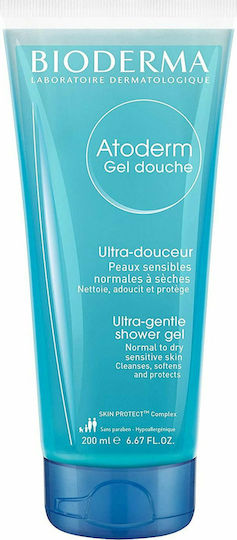 Bioderma Atoderm Gentle Normal To Dry Sensitive Skin Bubble Bath in Gel with Hyaluronic Acid Moisturizing 200ml