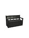 Salzburg Outdoor Bench Plastic with Chest 130x60x85cm