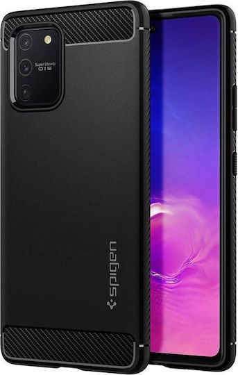 Spigen Rugged Armor Задна корица Силикон Черен (Galaxy S10 Lite) ACS00676