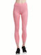 BodyTalk 1201-903006 Women's Cropped Training Legging High Waisted Pink