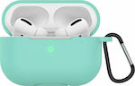 ObaStyle Silicone Case with Keychain Turquoise for Apple AirPods Pro
