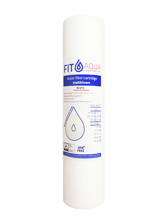Fit Aqua Water Filter Replacement Central Water Filtration System made of Polypropylene 10" PP 10" 10 μm