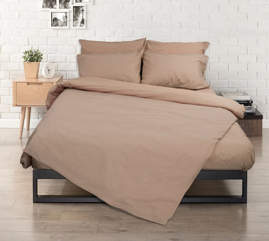 Flamingo Μονόχρωμη Σετ Μαξιλαροθήκες Smoke 52x72εκ.