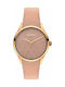 Breeze Playdate Watch with Pink Leather Strap