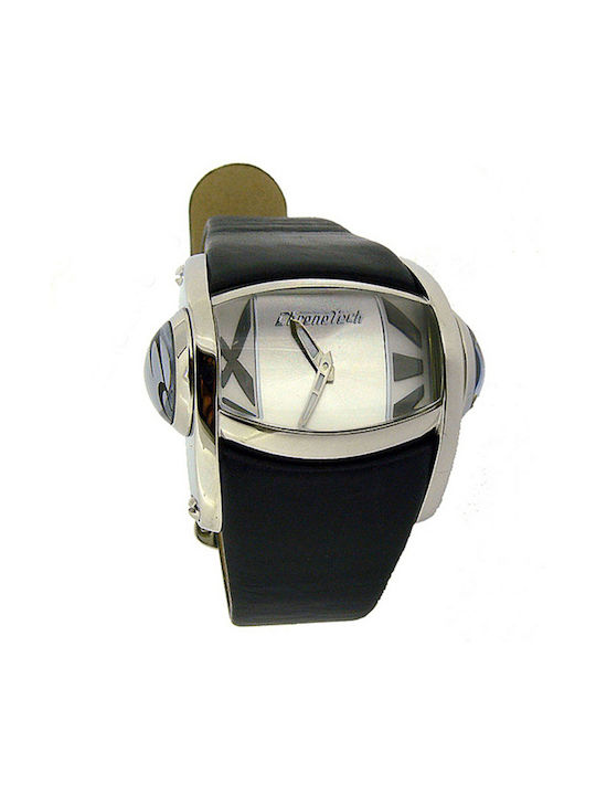 Chronotech Часовник с Черно Кожена Каишка CT7681L-08