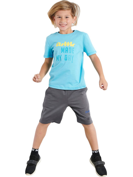 BodyTalk Kids Set with Shorts Summer 2pcs Light Blue