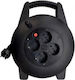 Wurth Closed Type Extension Reel Cord 3 x 1.5mm²/10m Black